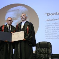 Akademik Prof. Sabri Hamiti nderohet me titullin 'Doctor Honoris Causa' nga Universiteti i Tiranës